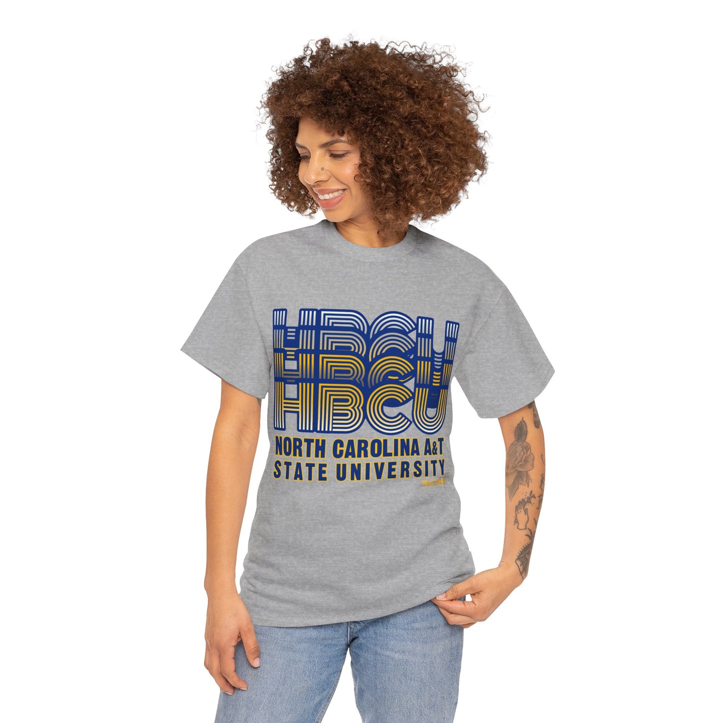 HBCU North Carolina A&T Stack Tee